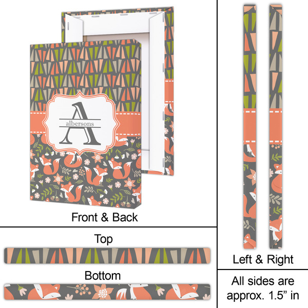 Fox Trail Floral 20x30 - Canvas Print - Approval