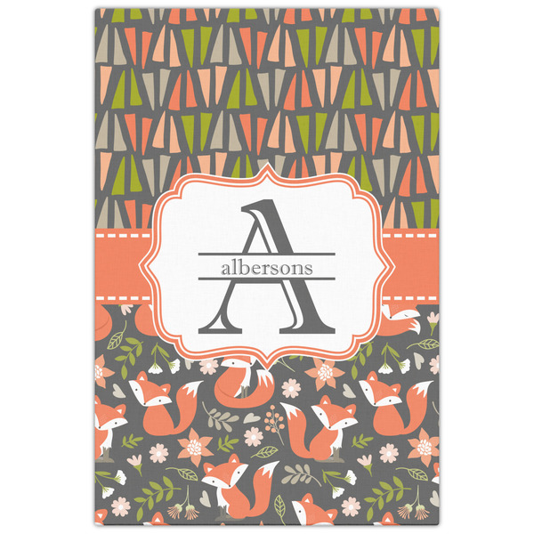 Fox Trail Floral 20x30 - Canvas Print - Front View