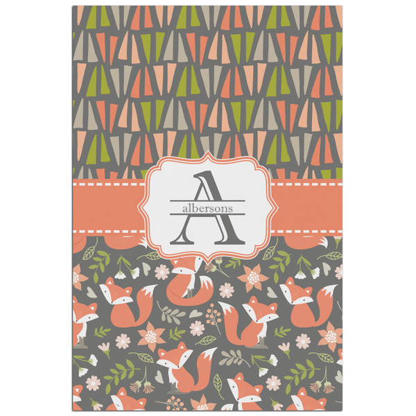 Custom Fox Trail Floral Poster - Matte - 24x36 (Personalized)