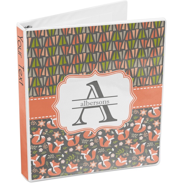 Fox Trail Floral 3-Ring Binder 3/4 - Main