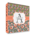 Fox Trail Floral 3 Ring Binder - Full Wrap - 2" (Personalized)