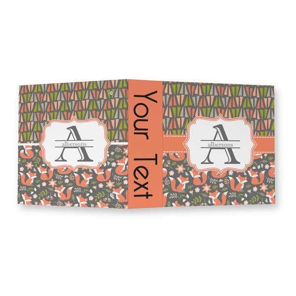Fox Trail Floral 3 Ring Binders - Full Wrap - 2" - OPEN OUTSIDE