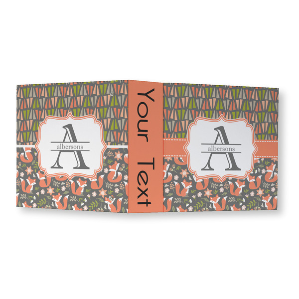 Fox Trail Floral 3 Ring Binders - Full Wrap - 3" - OPEN OUTSIDE