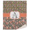Fox Trail Floral Sherpa Throw Blanket - 60"x80" (Personalized)