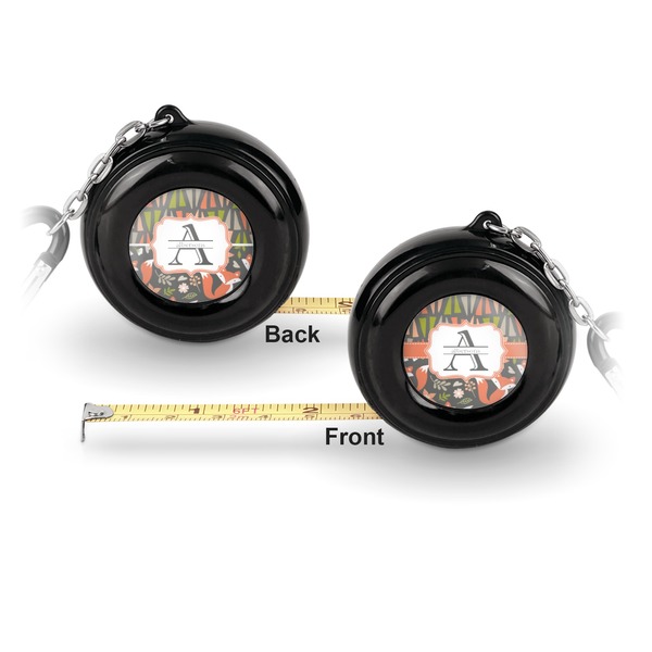Fox Trail Floral 6-Ft Pocket Tape Measure with Carabiner Hook - Front and Back