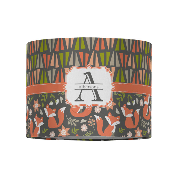 Fox Trail Floral 8" Drum Lampshade - FRONT (Fabric)