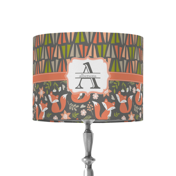 Custom Fox Trail Floral 8" Drum Lamp Shade - Fabric (Personalized)