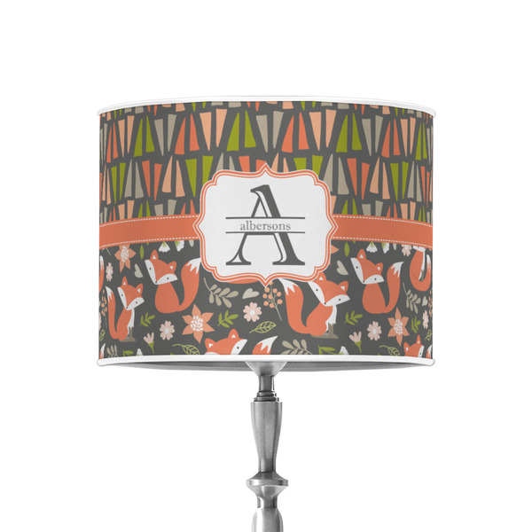 Custom Fox Trail Floral 8" Drum Lamp Shade - Poly-film (Personalized)