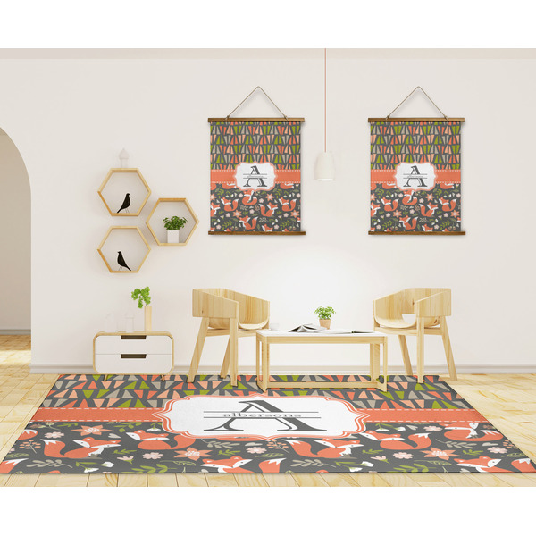 Fox Trail Floral 8'x10' Indoor Area Rugs - IN CONTEXT