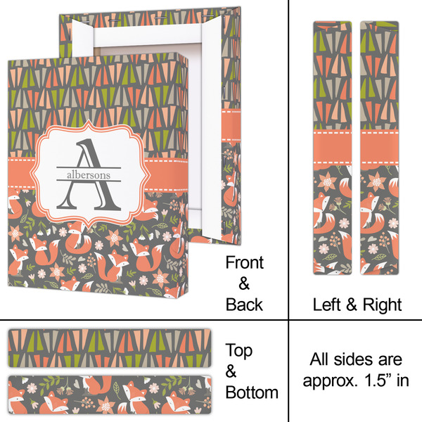 Fox Trail Floral 8x10 - Canvas Print - Approval