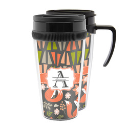 Fox Trail Floral Acrylic Travel Mug (Personalized)