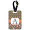 Fox Trail Floral Metal Luggage Tag w/ Name and Initial