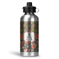 Fox Trail Floral Water Bottle - Aluminum - 20 oz (Personalized)