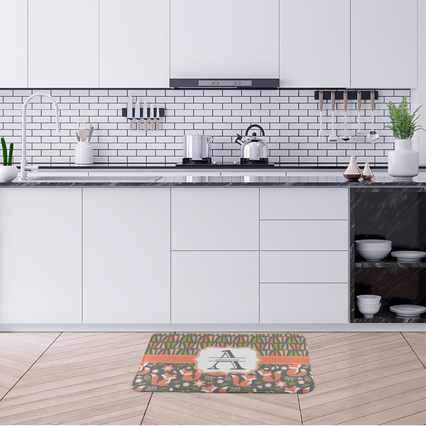 Fox Trail Floral Anti-Fatigue Kitchen Mats - LIFESTYLE