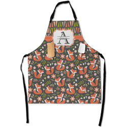 Fox Trail Floral Apron With Pockets w/ Name and Initial
