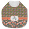 Fox Trail Floral Jersey Knit Baby Bib w/ Name and Initial