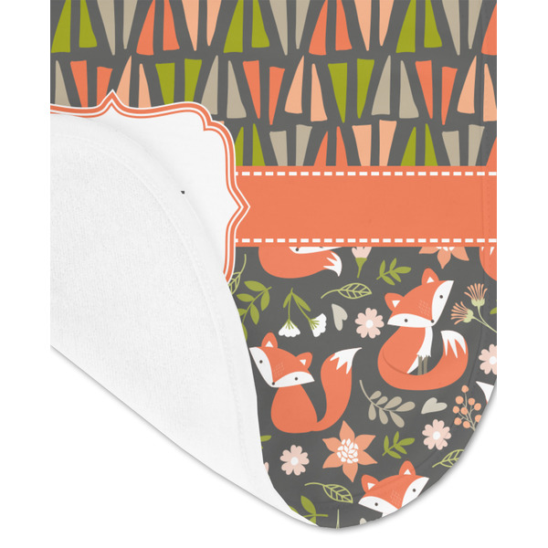 Fox Trail Floral Baby Bib - AFT detail