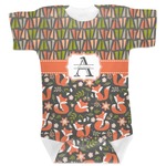 Fox Trail Floral Baby Bodysuit (Personalized)