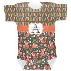 Fox Trail Floral Baby Bodysuit (Personalized)