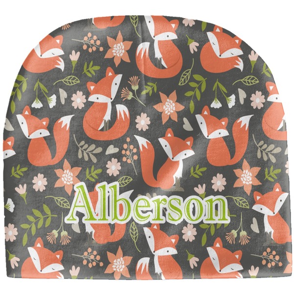 Custom Fox Trail Floral Baby Hat (Beanie) (Personalized)