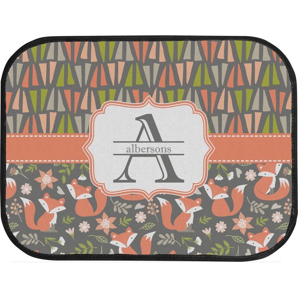 Fox Trail Floral Back Seat Car Mat