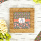 Fox Trail Floral Bamboo Trivet with 6" Tile - LIFESTYLE