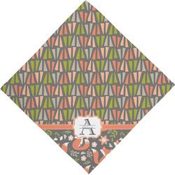 Fox Trail Floral Dog Bandana Scarf w/ Name and Initial