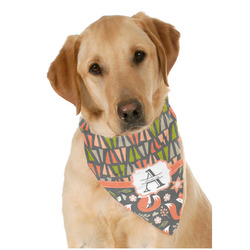 Fox Trail Floral Dog Bandana Scarf w/ Name and Initial