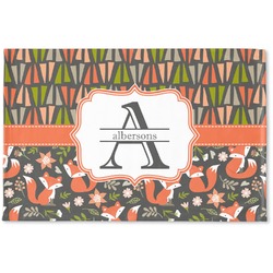 Fox Trail Floral Woven Mat (Personalized)