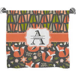 Fox Trail Floral Bath Towel (Personalized)
