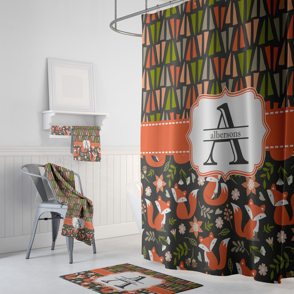 Fox Trail Floral Bath Towel Sets - 3-piece - In Context