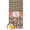 Fox Trail Floral Beach Towel (Personalized)