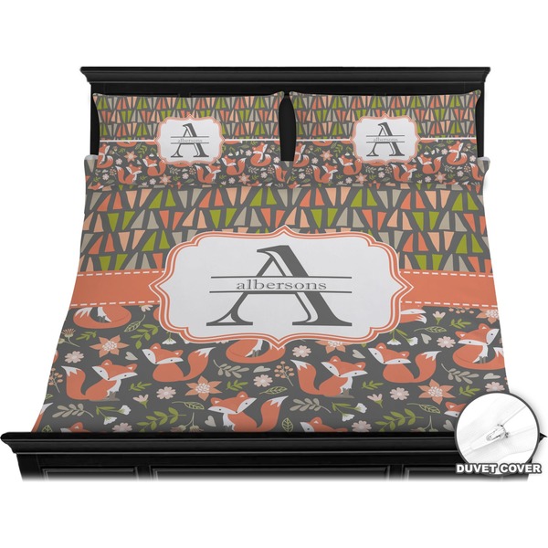 Fox Trail Floral Bedding Set (King) - Duvet