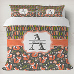 Fox Trail Floral Duvet Cover Set - King (Personalized)