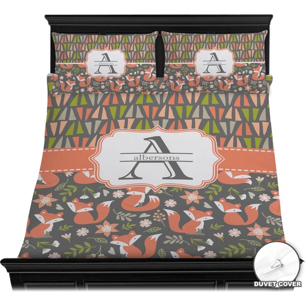 Fox Trail Floral Bedding Set (Queen) - Duvet