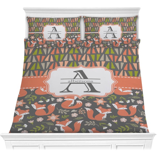 Custom Fox Trail Floral Comforters (Personalized)