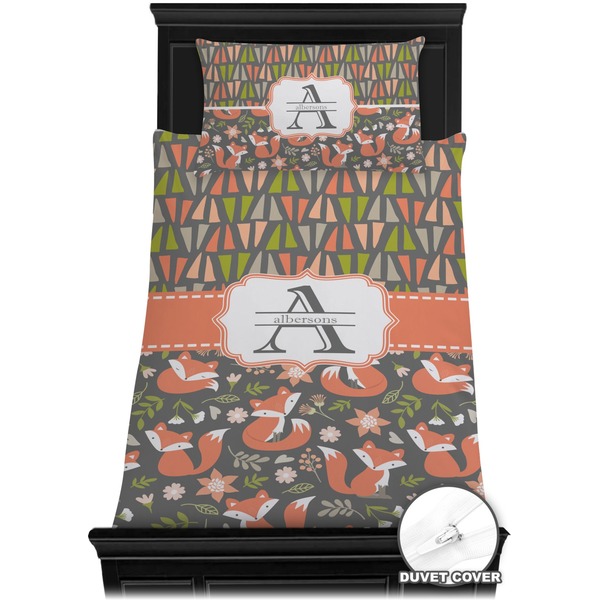 Fox Trail Floral Bedding Set (Twin) - Duvet