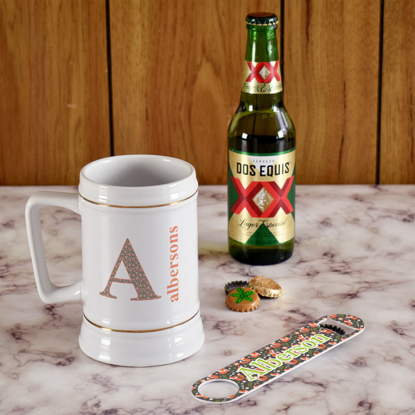 Fox Trail Floral Beer Stein - In Context