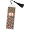 Fox Trail Floral Bookmark with tassel - Flat