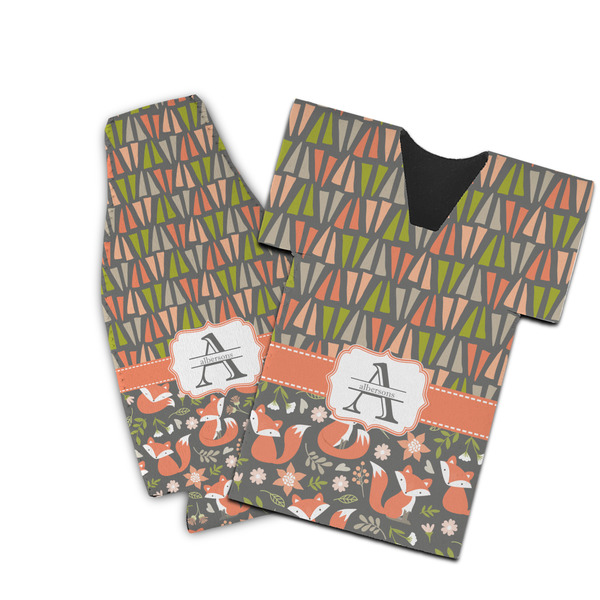 Custom Fox Trail Floral Bottle Cooler (Personalized)