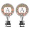Fox Trail Floral Bottle Stopper - Front and Back