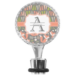Fox Trail Floral Wine Bottle Stopper (Personalized)