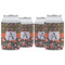 Fox Trail Floral Can Cooler (12 oz) - Set of 4 w/ Name and Initial