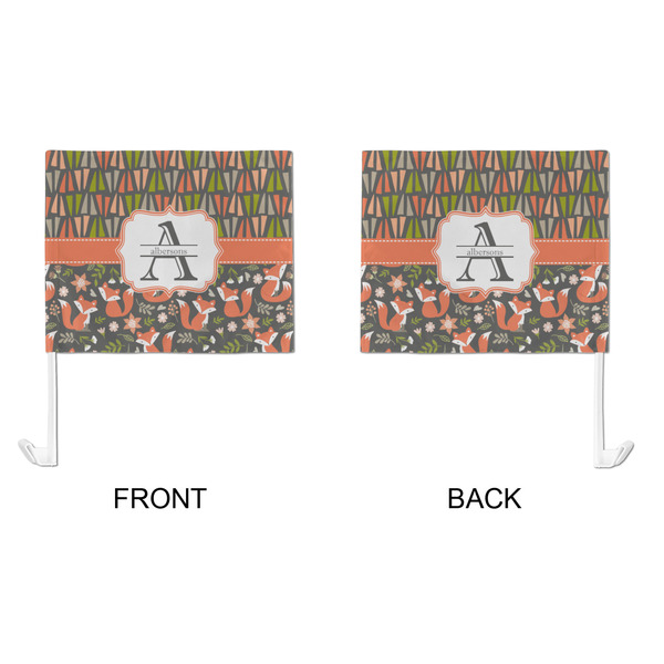 Fox Trail Floral Car Flag - Large - APPROVAL