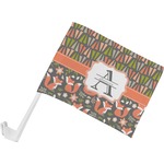 Fox Trail Floral Car Flag - Small w/ Name and Initial
