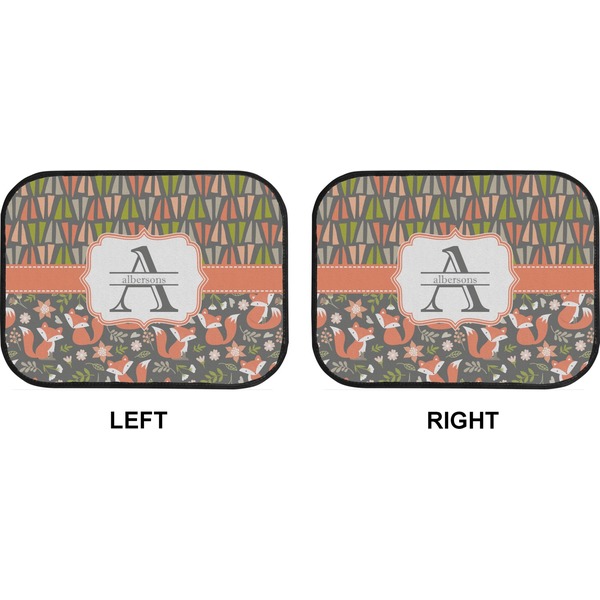 Fox Trail Floral Car Floor Mats (Back Seat) (Approval)