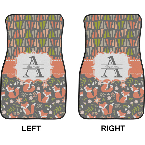 Fox Trail Floral Car Mat Front - Approval