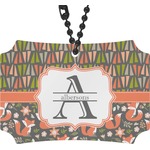 Fox Trail Floral Rear View Mirror Ornament (Personalized)