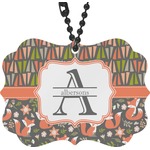 Fox Trail Floral Rear View Mirror Charm (Personalized)