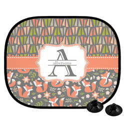 Fox Trail Floral Car Side Window Sun Shade (Personalized)